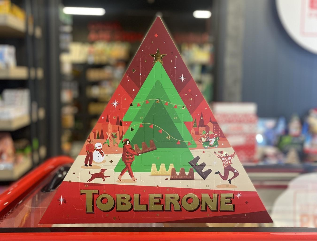 АдвентКалендар із шоколадом Toblerone Advent Calendar БАБА Peredala